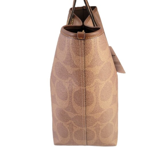 Coach CCE70 Pumpkin Motif City Tote Shopper Handbag Tan Multi Halloween 2025 - Picture 3 of 7